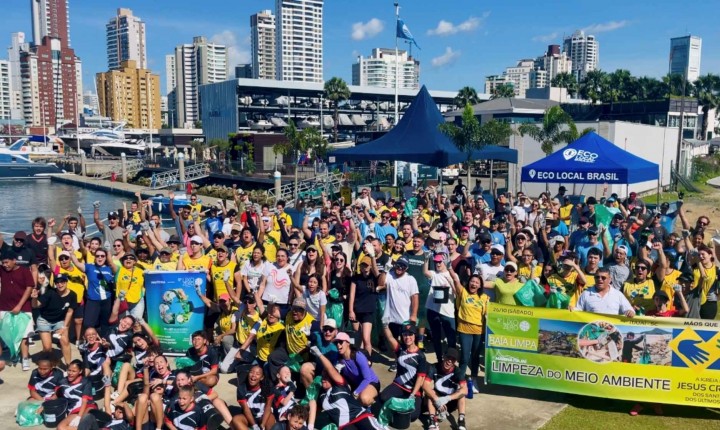 Mutirão na Marina Itajaí recolhe mais de 300 kg