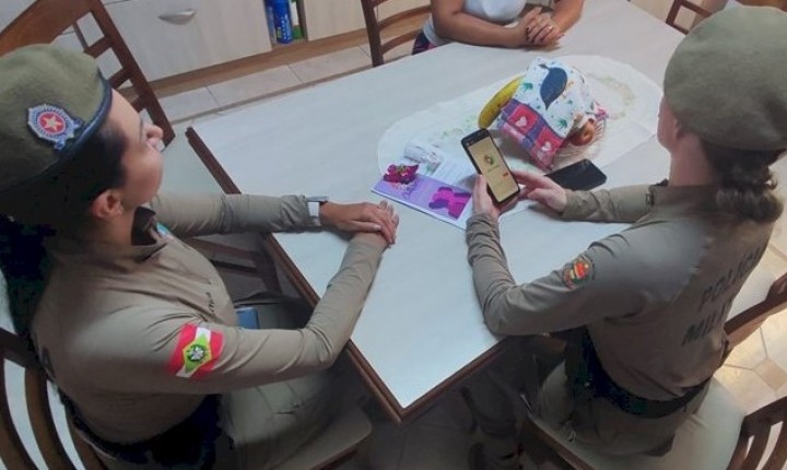 Ações da PMSC reforçam rede de proteção feminina