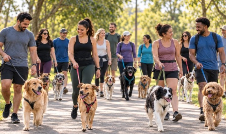 Cãominhada beneficente reúne pets e tutores em Biguaçu