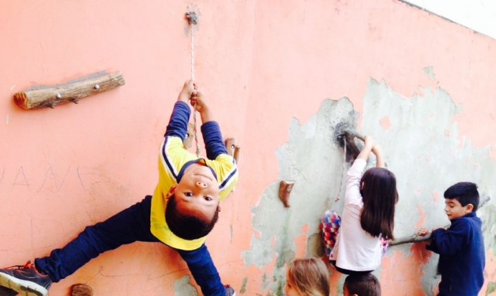 Projeto com parede de escalada será inaugurado em escola dos Ingleses