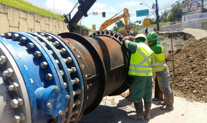 Interligação de macroadutora foi uma das maiores operações da CASAN