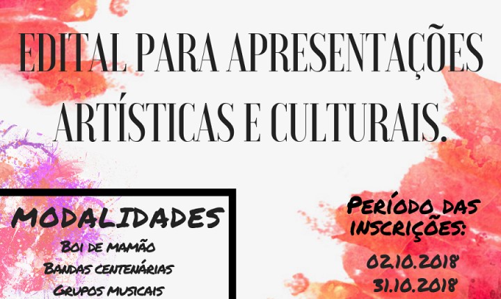 PMF abre inscrições para grupos que desejam realizar apresentações artísticas e culturais no município
