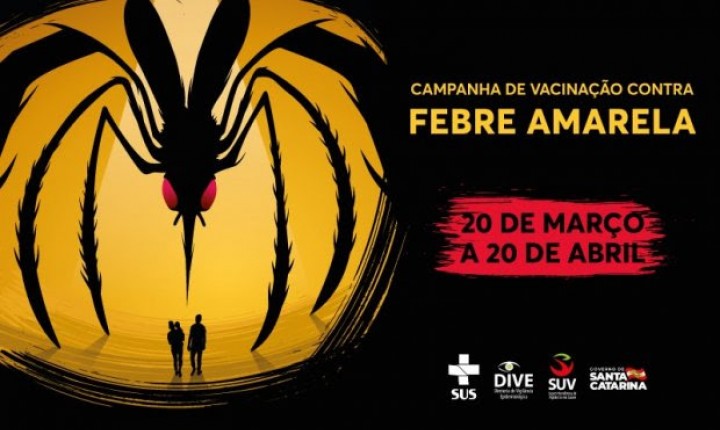 Estado realiza campanha de vacinação contra a febre amarela