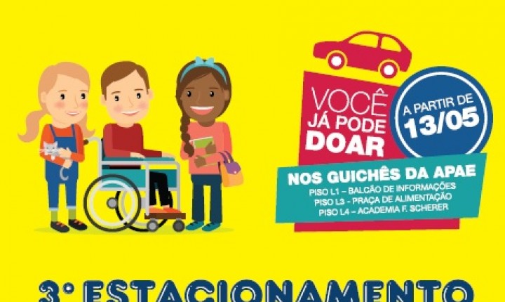 Beiramar Shopping promove projeto estacionamento solidário em prol da Apae de Florianópolis