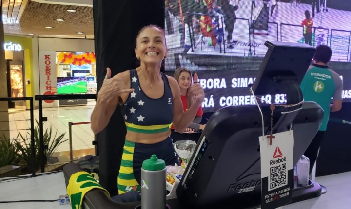 Diário de bordo – Débora Simas e a tentativa da quebra de recorde mundial de corrida em esteira por 7 dias