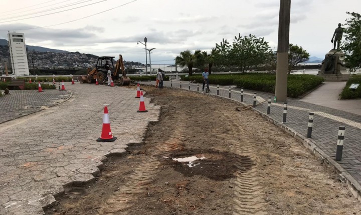 Obras do sistema viário de acesso à Ponte Hercílio Luz já começaram