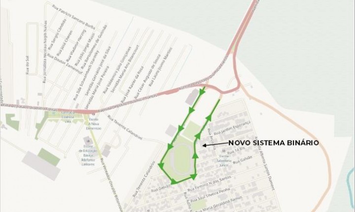 Sistema binário no entorno da Ressacada