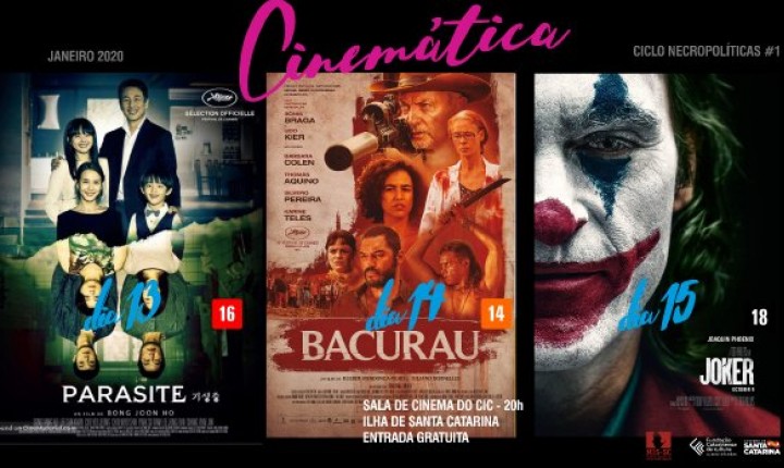Parasita, Bacurau e Coringa serão exibidos em sessões gratuitas de cinema do CIC