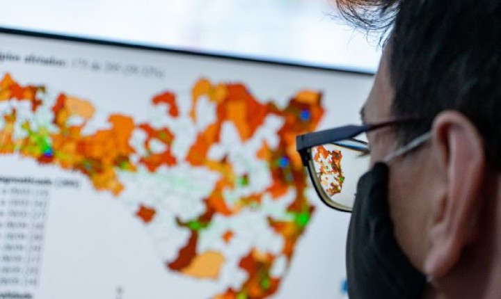 Dados da Covid: matriz aponta regiões sem estado gravíssimo no Estado