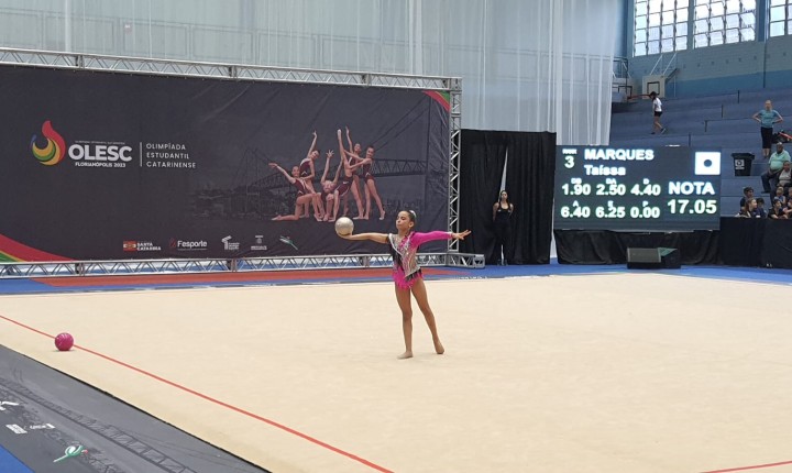 Ginástica Rítmica marca o início da Olimpíada Estudantil Catarinense