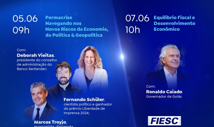 FIESC debate desafios e riscos para o desenvolvimento econômico e geopolítico