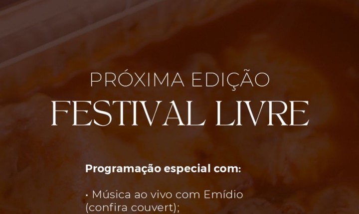 Antonio's Restaurante apresenta Festival Livre