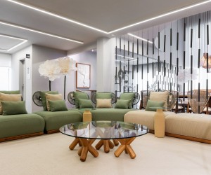 Contti celebra um ano com vitrine inspirada na natureza