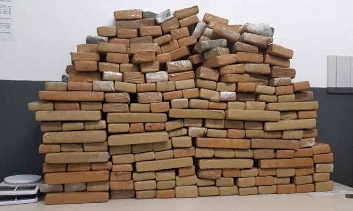 Polícia Militar apreende 150 quilos de maconha