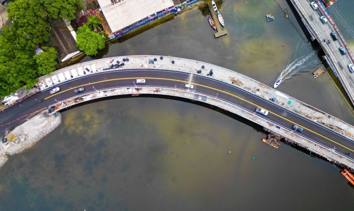 Nova ponte na Lagoa libera tráfego em trecho parcial
