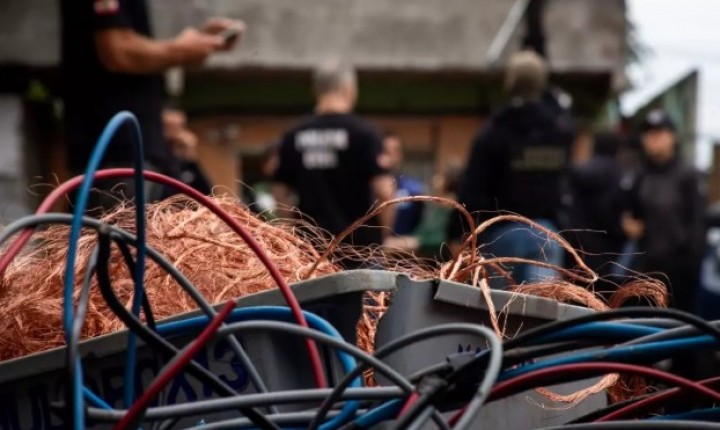Operação apreende 7,5 toneladas de cobre furtado
