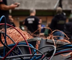 Operação apreende 7,5 toneladas de cobre furtado