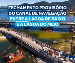 Antiga ponte da Lagoa começa a ser demolida