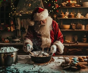 Ceia do Papai Noel brasileiro, por André Vasconcelos