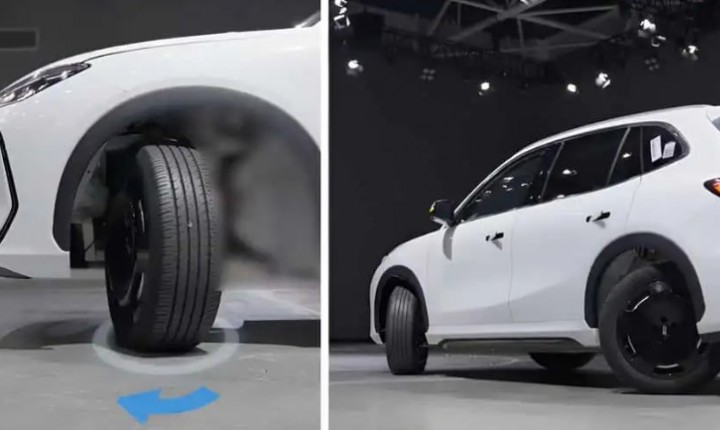 Geely mostra SUV que gira sobre o próprio eixo