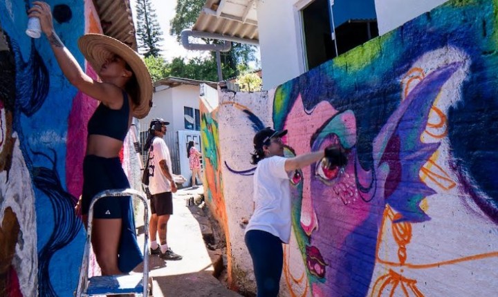 Galeria de Arte do Mocotó ocupa muros e ruas de Floripa