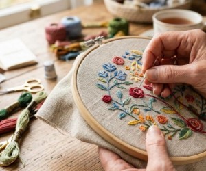 Oficina gratuita mistura literatura e bordado