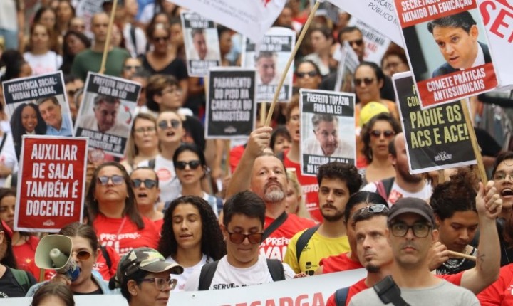 Adesão à greve segue estável na Capital