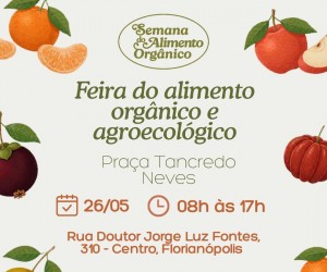 Feira agroecológica movimenta o centro de Floripa