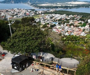 Obras renovam famoso mirante da Lagoa da Conceição