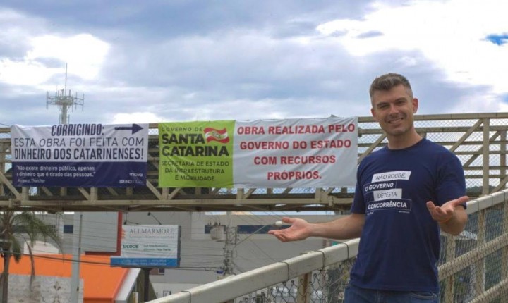 Deputado e vereadora fiscalizam irregularidades em Florianópolis