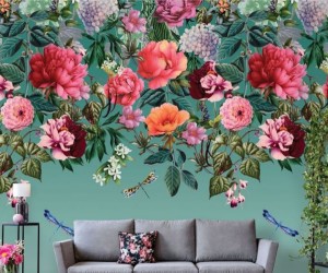 Paredes inspiradas no Jardim de Majorelle