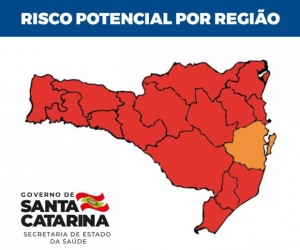 Coronavírus em SC: Matriz de risco aponta 15 regiões  ainda em risco gravíssimo e Grande Florianópolis em situação grave