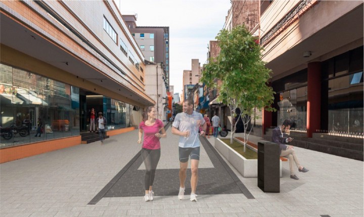 Paralelepípedos do centro leste estão em jogo em nova obra na Capital