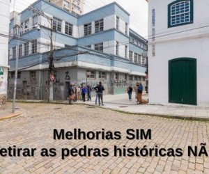 Petição pede melhorias sem retirada dos paralelepípedos em ruas da Capital