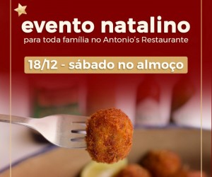 Pré-Natal em família no Antonio`s neste sábado, 18