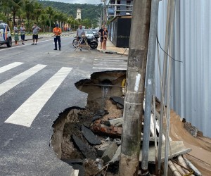 Deslizamentos e ocorrências no Norte da Ilha