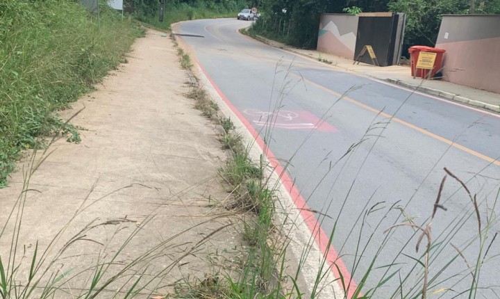 Buraco é tapado mais uma vez e o matagal segue....