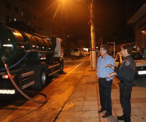 Após rompimento de adutora, via está liberada desde a madrugada