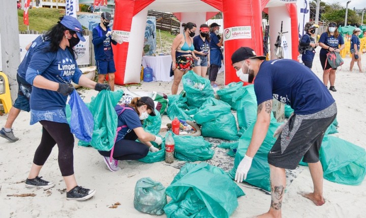 Mutirão de limpeza chega às praias de Jurerê, Jurerê Internacional e Ilha do Francês neste sábado, 28