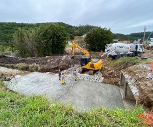 Nova rótula começa a ser construída no bairro Ingleses, na Capital