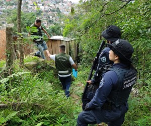 Acampamento clandestino e obra irregular são derrubados na Capital