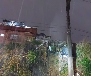 Chuvas intensas desta 2ª feira já causaram estragos nas encostas