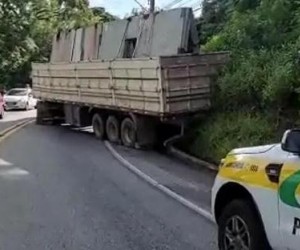 Tráfego de caminhões pesados será proibido 