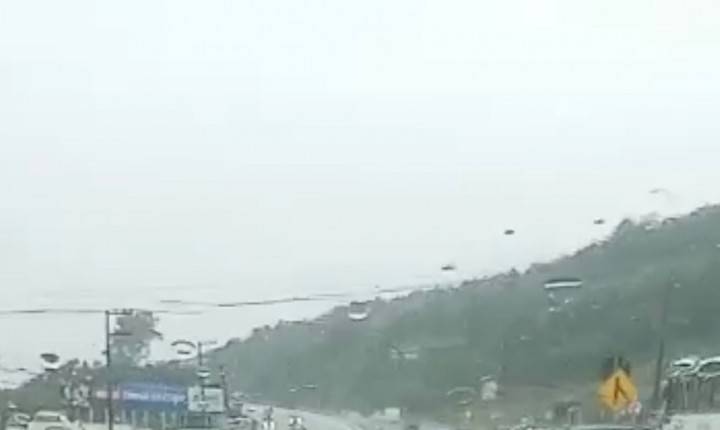 SC-401 Norte: Chuvas já causam retenção