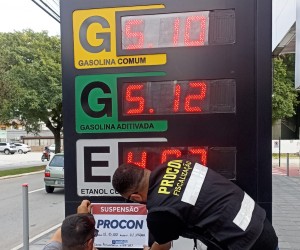 Procon suspende posto de gasolina na Capital. 