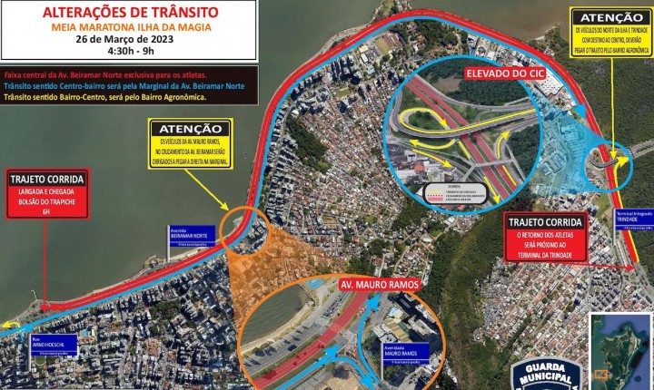 Procissão do Senhor dos Passos e Meia Maratona  alteram trânsito neste  sábado e domingo 