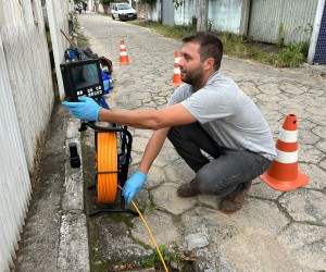 Despejo irregular de esgoto é identificado com tecnologia