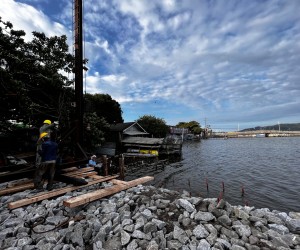 Começa estaqueamento da nova ponte da Lagoa da Conceição