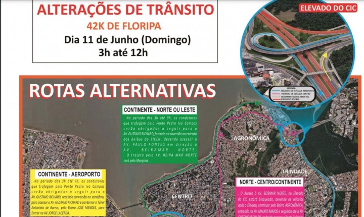 Trânsito muda com a Maratona deste domingo (11)