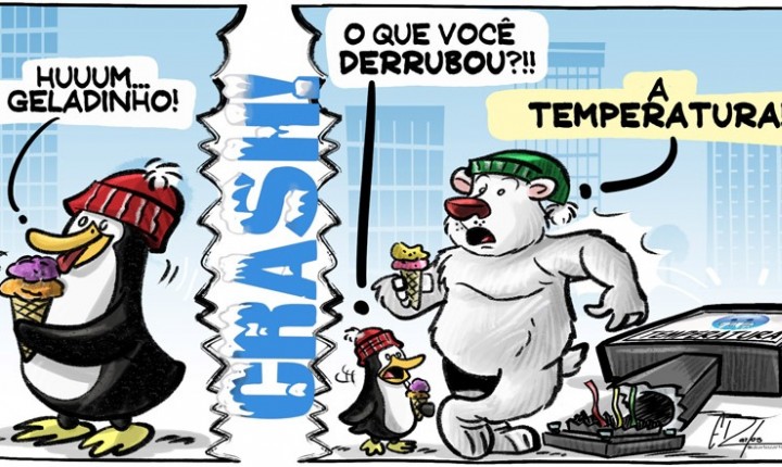 Temperatura despenca na Capital